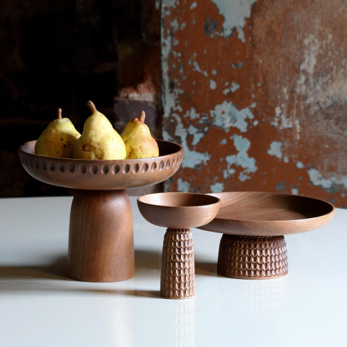 Nera Bowls walnut large (dots) image 1