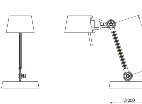 BOLT DESK LAMP - SINGLE ARM - SMALL image 2