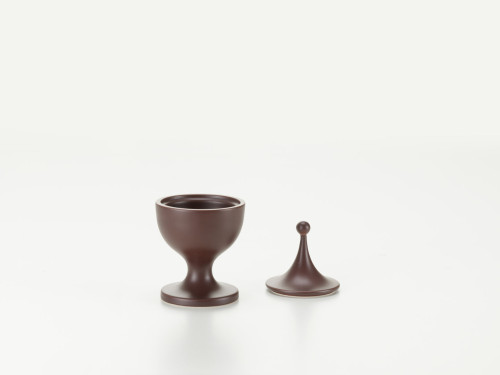 Ceramic container no. 2 aubergine image 3