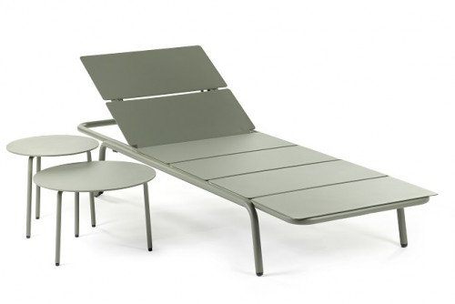 August sunlounger green (deliverytimes 2 weeks) image 1