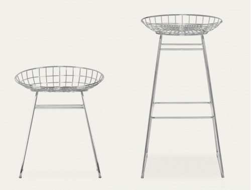 wire stool image 1